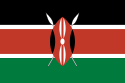 de vlag van Kenya